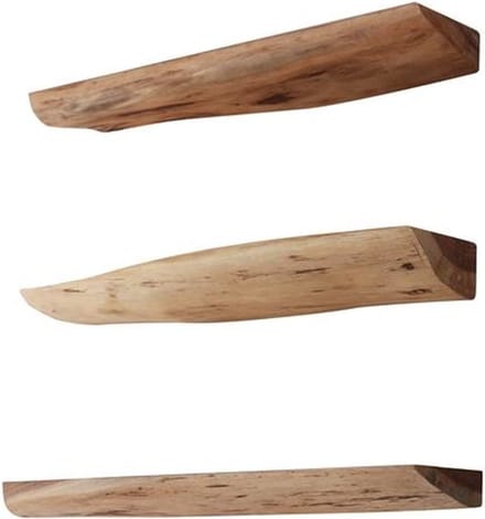 Industriële wandplanken Durris 60 cm set van 3