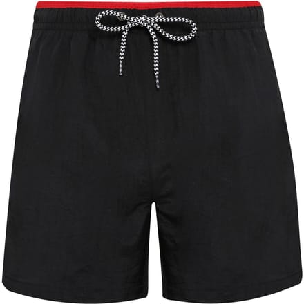 Asquith & Fox Heren zwemshorts (Zwart/Rood)