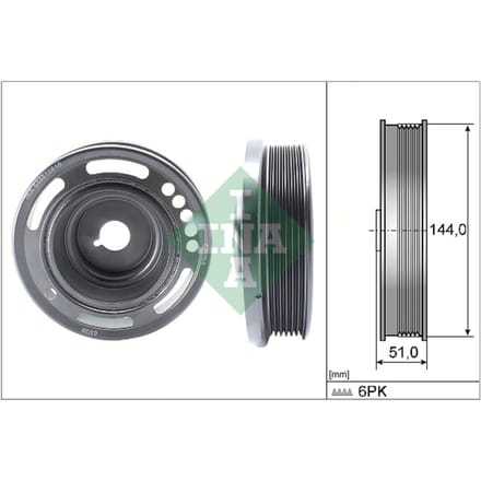 Schaeffler Ina Riemschijf, krukas INA 544 0168 10