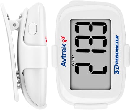 3D Stappenteller - Mini Pedometer - Wandelen en Lopen - Nauwkeurige Meting - Compact Formaat - Wit