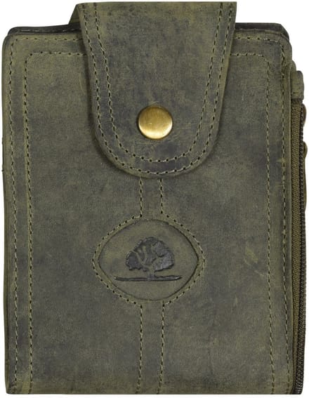 Greenburry Vintage lederen halsbuidel 11 cm