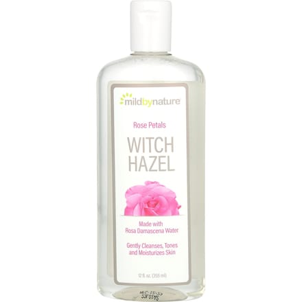 Mild By Nature, Witch Hazel, Alcohol Free, Rose Petal, 12 fl oz (355 ml) white