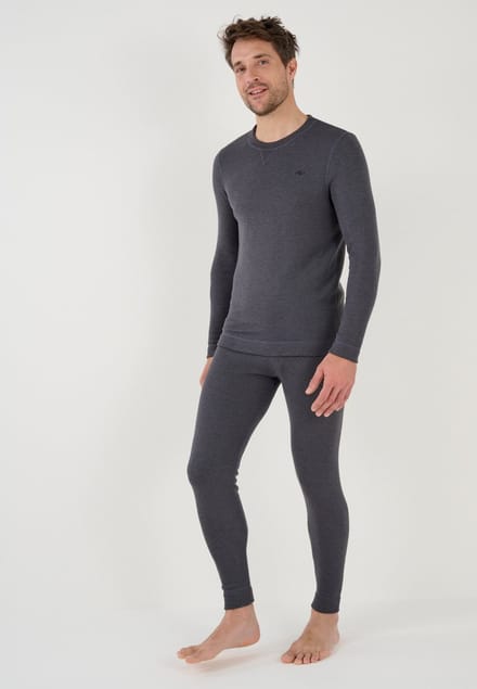 Damart - T-shirt fleece Thermolactyl Sensitive - Heren - Grijs - (94-101) M