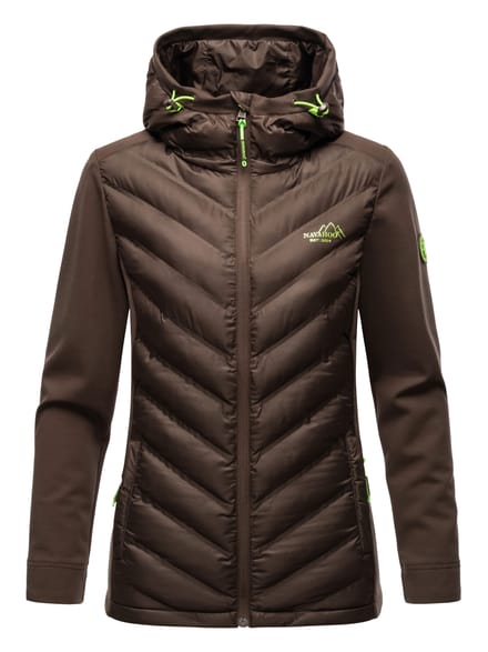 Navahoo Dames Gewatteerde Jas Nimm mich mit – Getailleerd, Stijlvol & Comfortabel met Capuchon