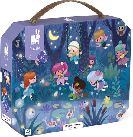 Janod - Puzzel - Elfjes en waterlelies