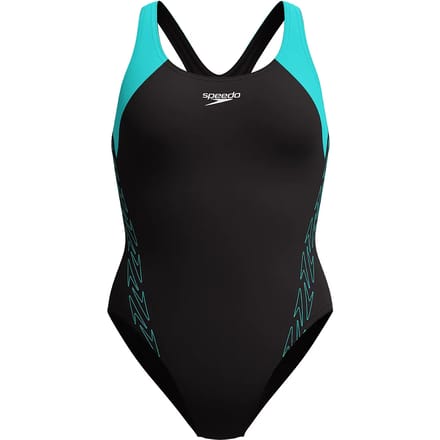 Dames zwempak uit 1 stuk Speedo H-Boom Splice