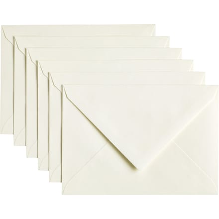 Envelop Papicolor C6 114x162mm anjerwit pak à 6 stuks