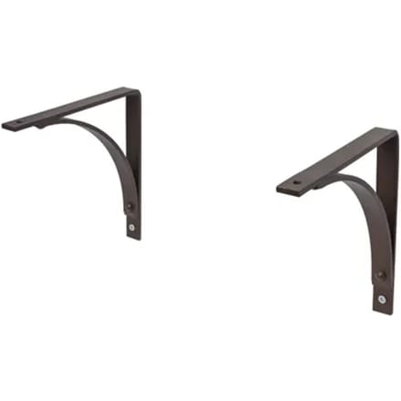 Duraline Plankdrager Arch Industrieel Zwart 19x19cm - 2 Stuks