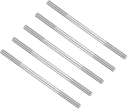 Dubbele Draad Schroeven van 100mm - 5 Stuks RVS 304 voor Thuisonderhoud en Klussen