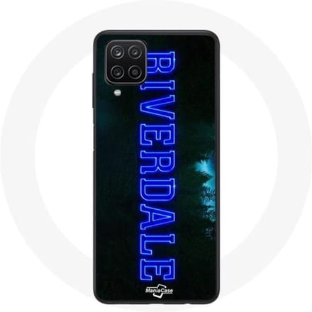 Coque - Maniacase - Samsung Galaxy A12 - Souple - Logo Riverdale - Protection Bleu bleu