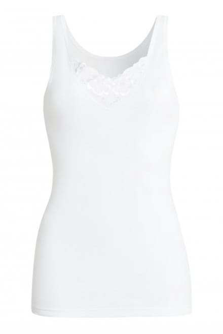 Con-ta - 2 dames hemden 700/1670 met kant - 100% katoen - wit - maat 52