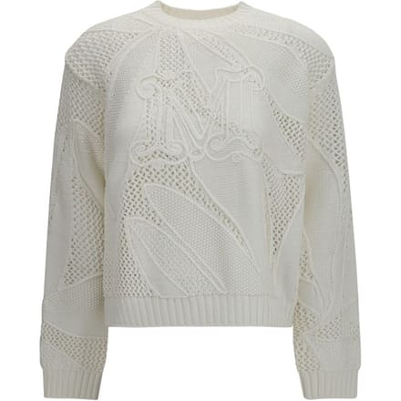 Max Mara Witte Katoenen Sweatshirt