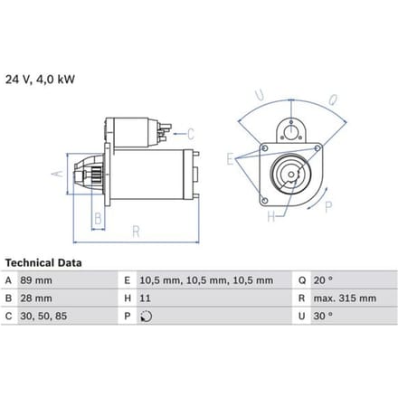 Starter BOSCH 0 986 023 200