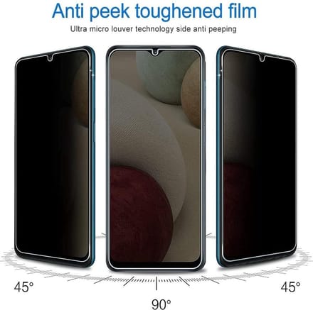 Galaxy A12 5G Privacy Glass - Screenprotector Geschikt voor Samsung Galaxy A13 4/5G Privacy Screen - Privacy Glass Galaxy A13 / A12 - Privacy Screenprotector Galaxy A13 / A12 - Privacy Screenprotector - 2 pack