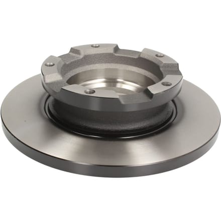 Remschijf TRW DF6510S achter, volledig, 1 Stuk