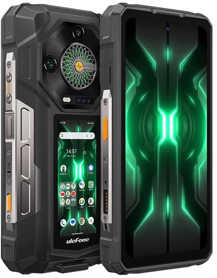 Ulefone Armor 33 Pro 5G robuuste telefoon 25500 mAh 512GB ROM 120Hz dubbel scherm 6.59" 3.4" achter scherm NFC Android smartphone Armor 33 Pro