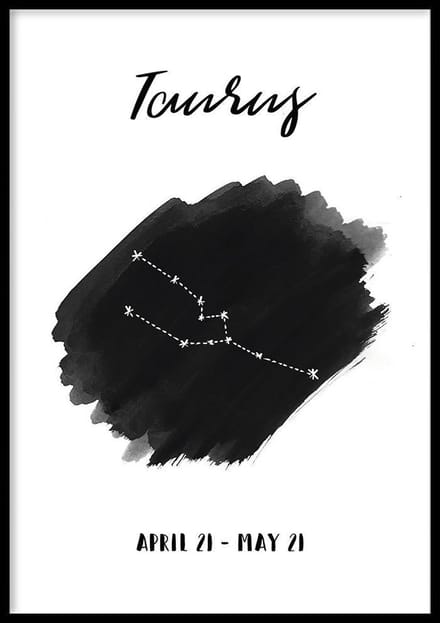 Sterrenbeeld Taurus Poster - 30x40cm – WALLLL