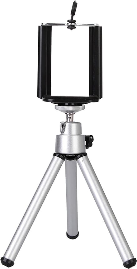 Mini Statief Smartphone Tripod Camera Telefoon Houder - Zilver