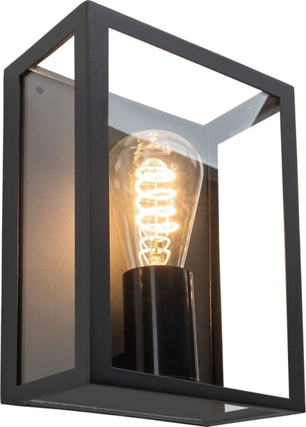 EGLO Alamonte 1 Wandlamp Buiten - E27 - 26 cm - Zwart