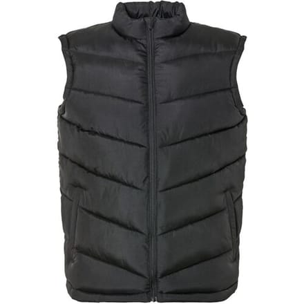 LIVERGY Gewatteerde heren bodywarmer (Zwart, XXL)
