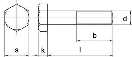 Bout Din931 8.8 M22X80Mm Elvz zonder Moer - 25 stuks