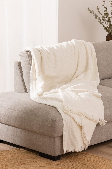 Belmarti Manta All Season plaid 180 x 240 cm - ivoor