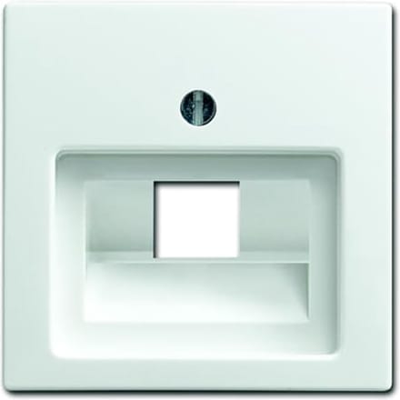 Busch Jaeger Balance afdekplaat 1xRJ45 / RJ11 alpinwit 1803-914