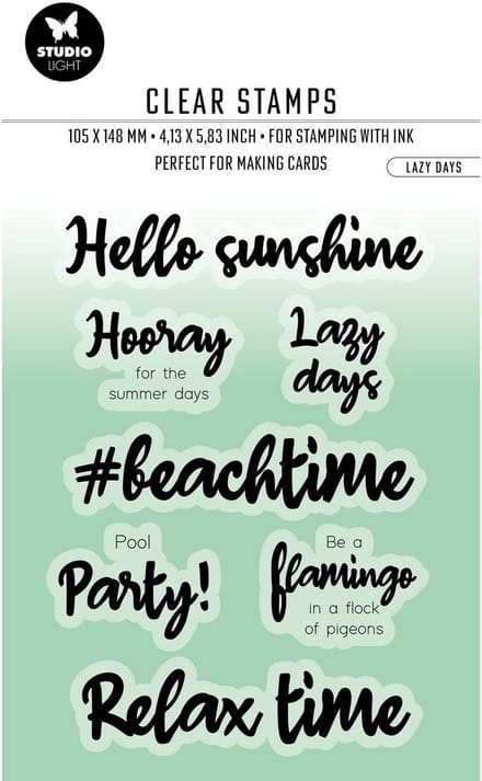 Studio Light By Laurens Clear Stamp Lazy Days