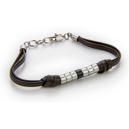 Monomen Men's Genuine Leather Bracelet MM10829SO
