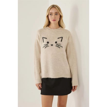 Ontspannen Pas Schattige Kattentrui