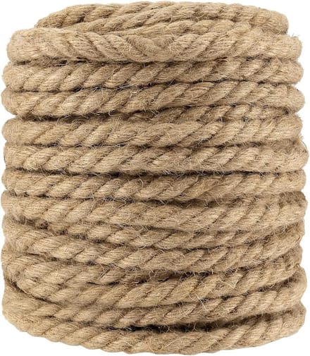 Gedraaid Jute Touw 10mm 50 Meter Natuurlijk Hennep Koord