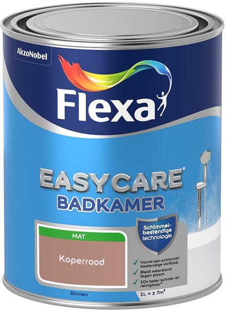 Flexa - Easycare Badkamer - Koperrood - Mengverf - 1 L