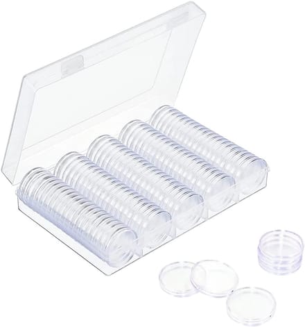 Munt Accessoires Set - Verzamel Set - Munt Bescherming - Met Schuim - Transparant