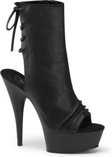 Pleaser Enkellaars -44 Shoes- DELIGHT-1018 US 13 Zwart