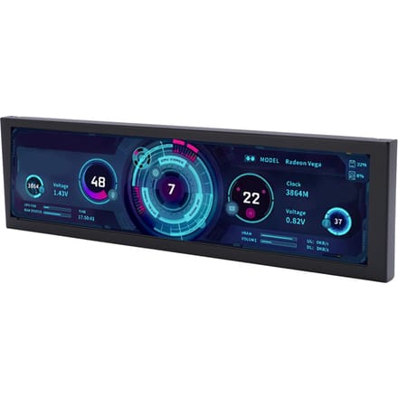 8,8 inch IPS-scherm 1920x480 resolutie Type C PH-interface Kleine geheugenkaartsleuf Computer blue