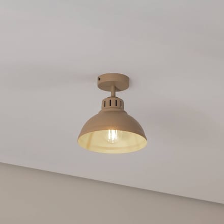 Merkloze Beige Plafondlamp Metaal E27 - Stijlvol en Functioneel