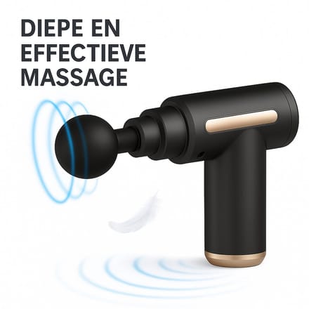 Waledano® Massage Gun – Massagepistool – Spiermassage Apparaat – Deep Tissue & Sportmassage – Zwart
