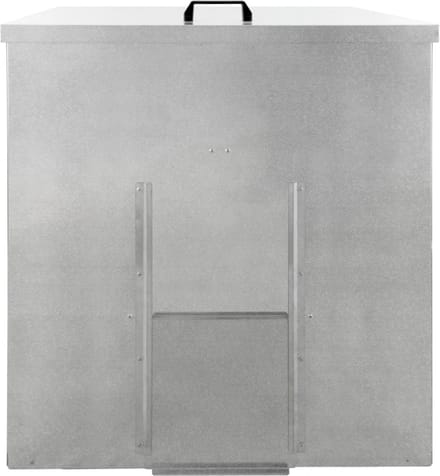 Brandstofopslagkast - zilver - 250kg - incl. kolenschep