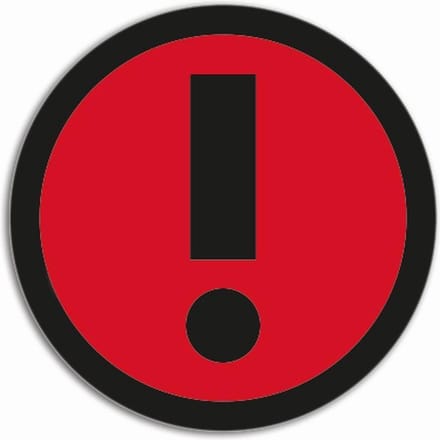 Magnetische Uitroeptekens Basic Rood (5 stuks)