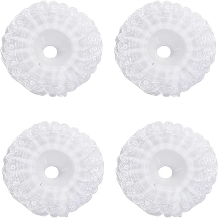 Boeket Kraag - Bloemen Decoratie - Bruiloft Versiering - DIY Boeket Houder - 24cm Diameter - Wit