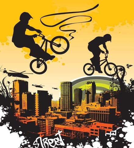 Fotobehang - Bicycle 225x250cm - Vliesbehang