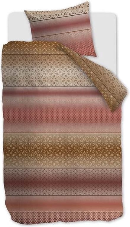 Snoozing Milly Dekbedovertrek - Eenpersoons - 140x200/220 cm - Terra