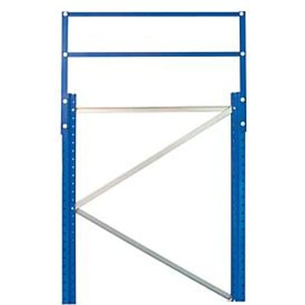 Schulte Lagertechnik kozijnverlenging voor staanderframe, D 800 x H 500 mm, gentiaanblauw RAL 5010