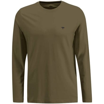 Fynch-Hatton Crew Neck Longsleeve T-Shirt Deep Forest / male