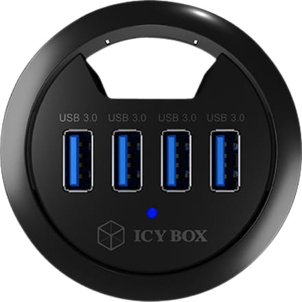 4 Poorten Hub USB 3.0 Zwart