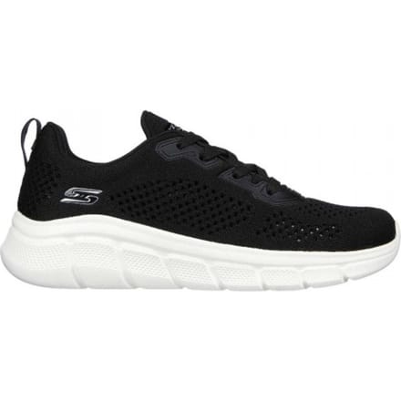 Skechers Bobsbflex gebreide instapsneakers voor dames (Zwart)