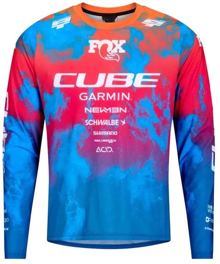 Cube Actionteam Langarm Enduro Trui Veelkleurig S Man