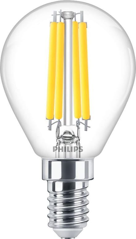 Philips - Master Value LEDluster E14 Kogel Filament Helder 3.4W 470lm - 927 Zeer Warm Wit | Beste Kleurweergave - Dimbaar - Vervangt 40W