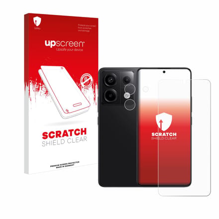 upscreen - Screenprotector voor Xiaomi Redmi Note 13 Pro 5G (Voor+Camera) - Folie Beschermfolie transparant