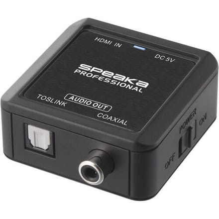 SpeaKa Professional Audio Converter [HDMI - Coaxiaal, Toslink]